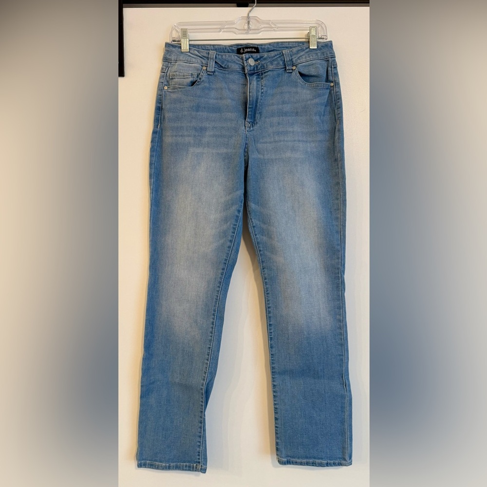 d. jeans Light Blue Straight Leg Women's Jeans